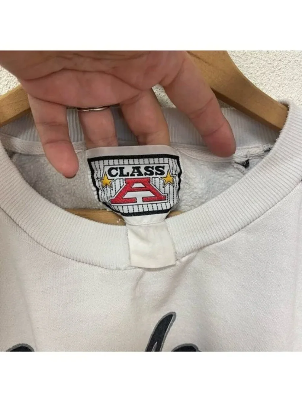 Vintage Sand Diego La Jolla Gulls Hockey Class A Crew Neck Sweater Sz S